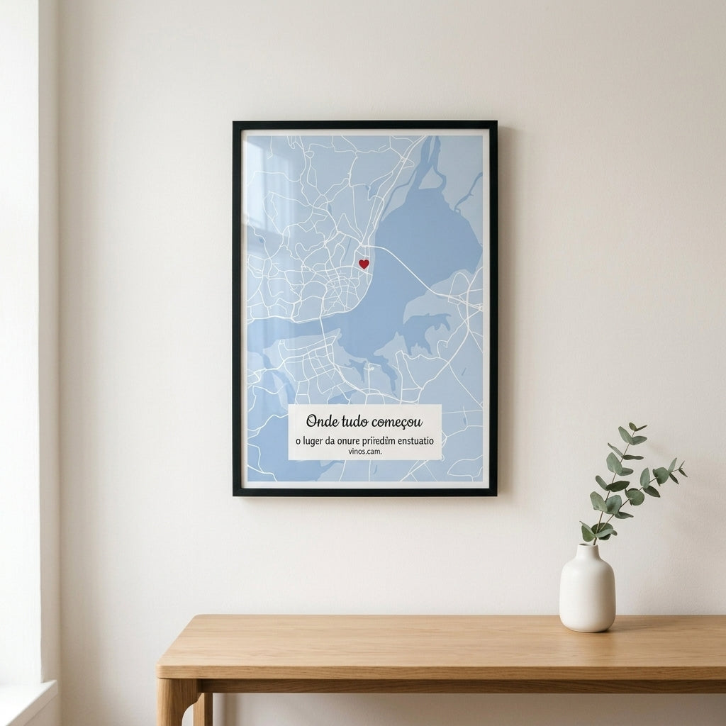 Quadro Personalizado c/ Mapa - 1º Encontro
