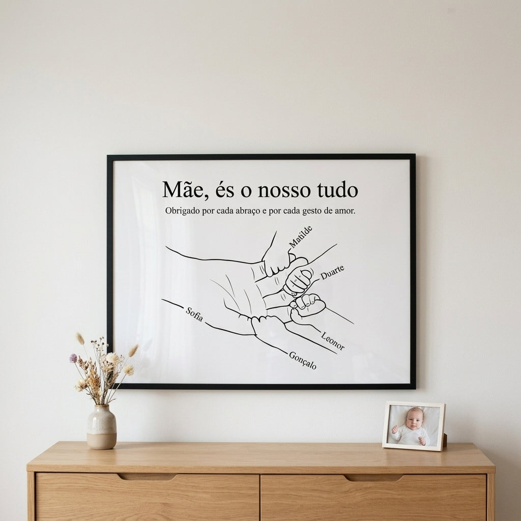 Quadro Personalizável - Line Art