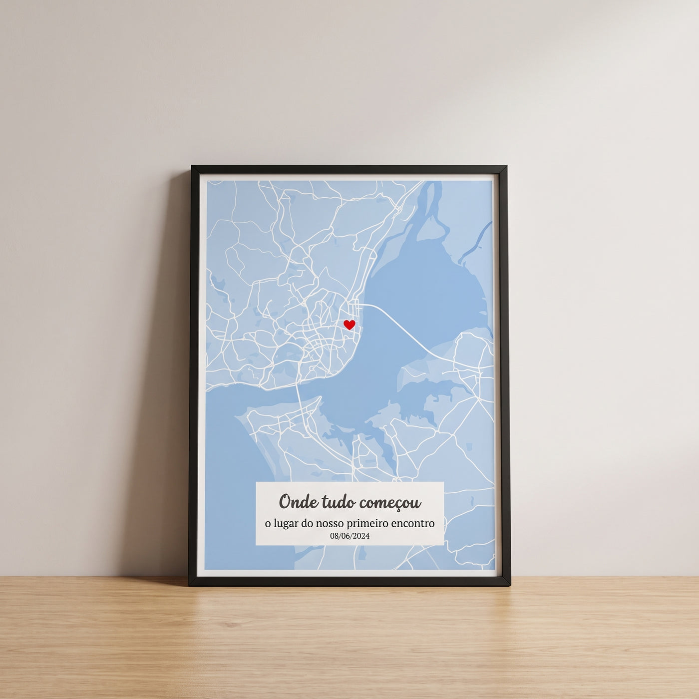 Quadro Personalizado c/ Mapa - 1º Encontro
