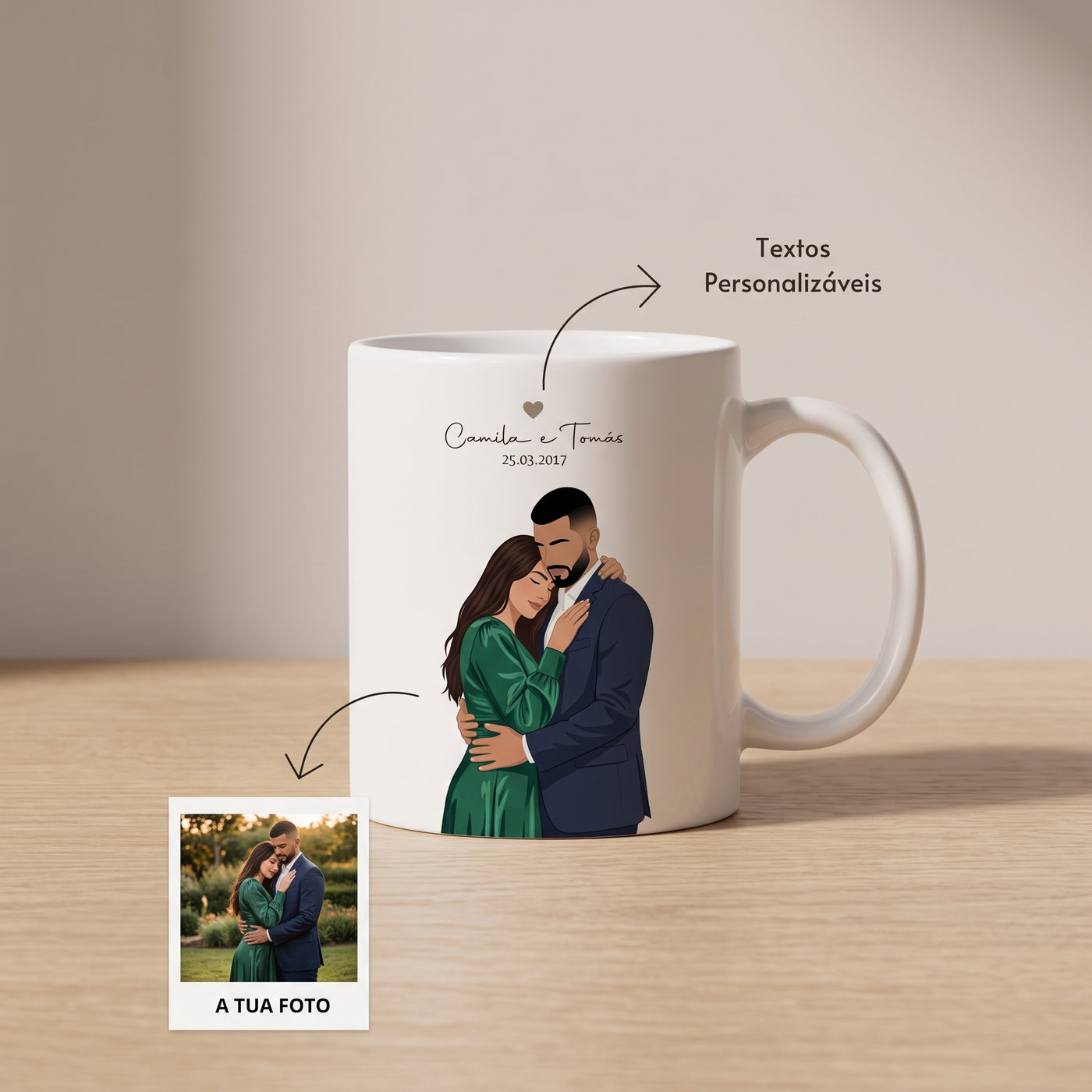 Caneca Retrato a Cores