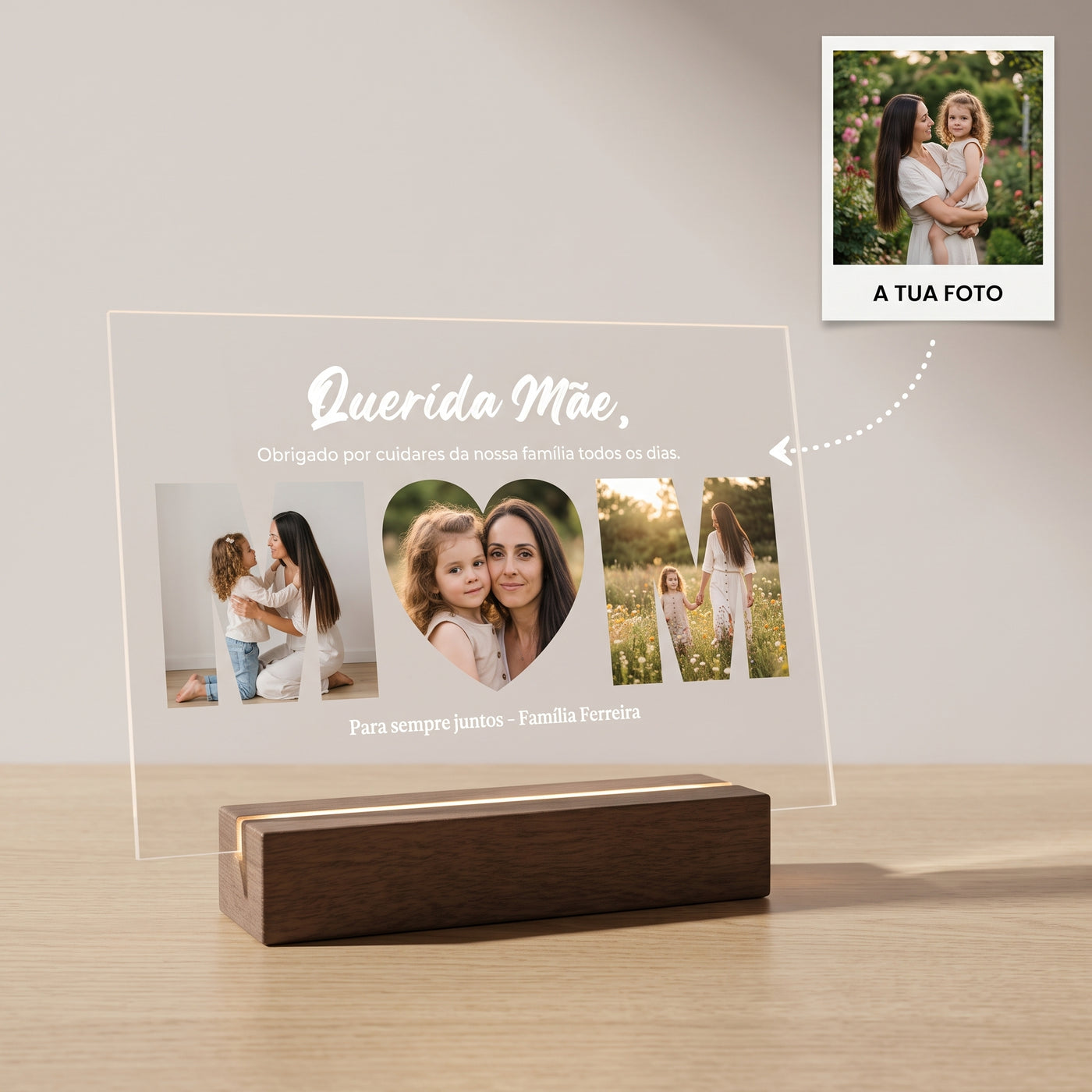 Placa "MOM"