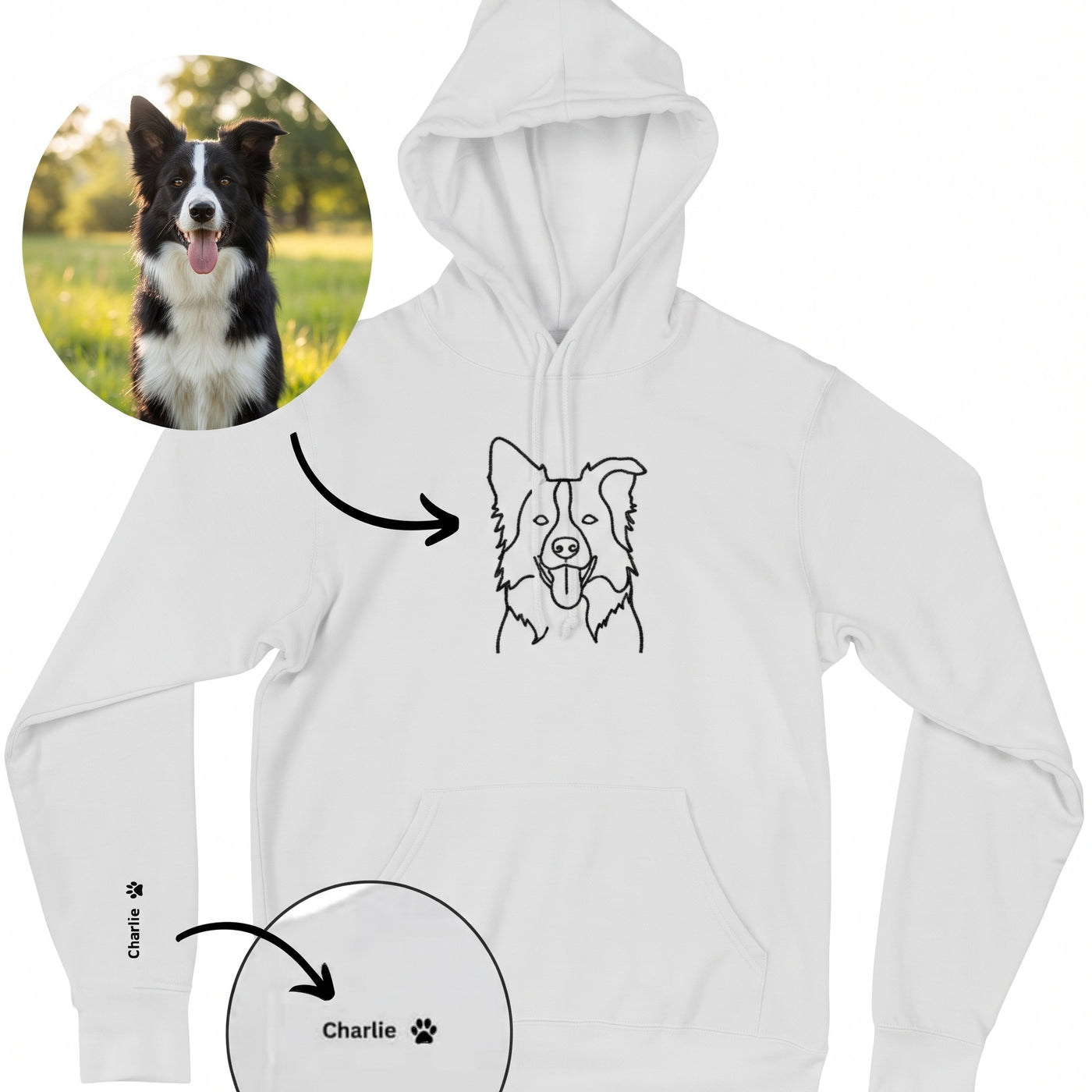 Hoodie Animal - Line Art