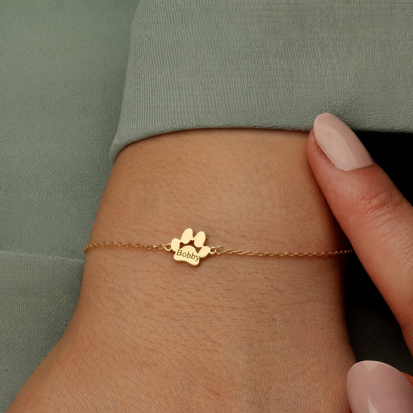 Pulseira Pata + Nome