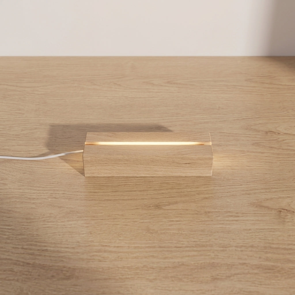 Base de Madeira LED